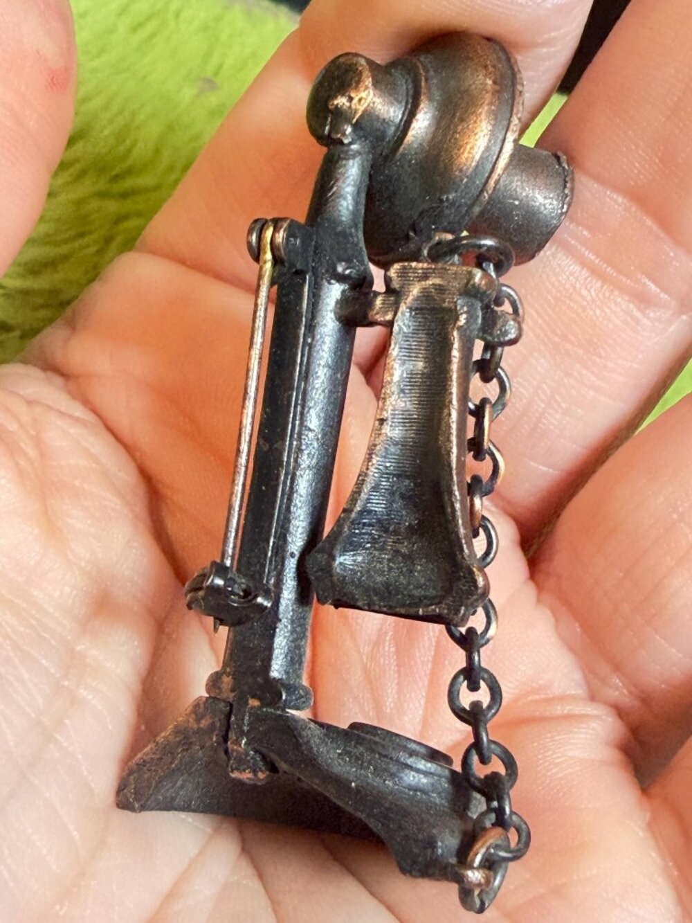 Coppercraft Guild Telephone Brooch 1974 Million Dollar Telethon Vintage Antique - Picture 8 of 13